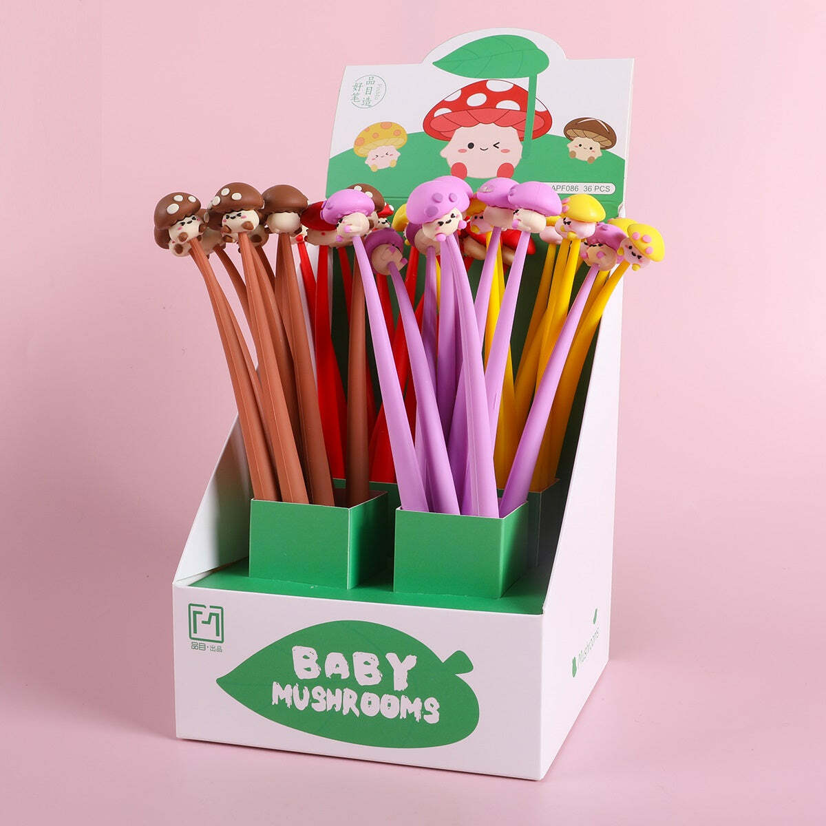 Mushroom Buddy Wiggle Gel Pen