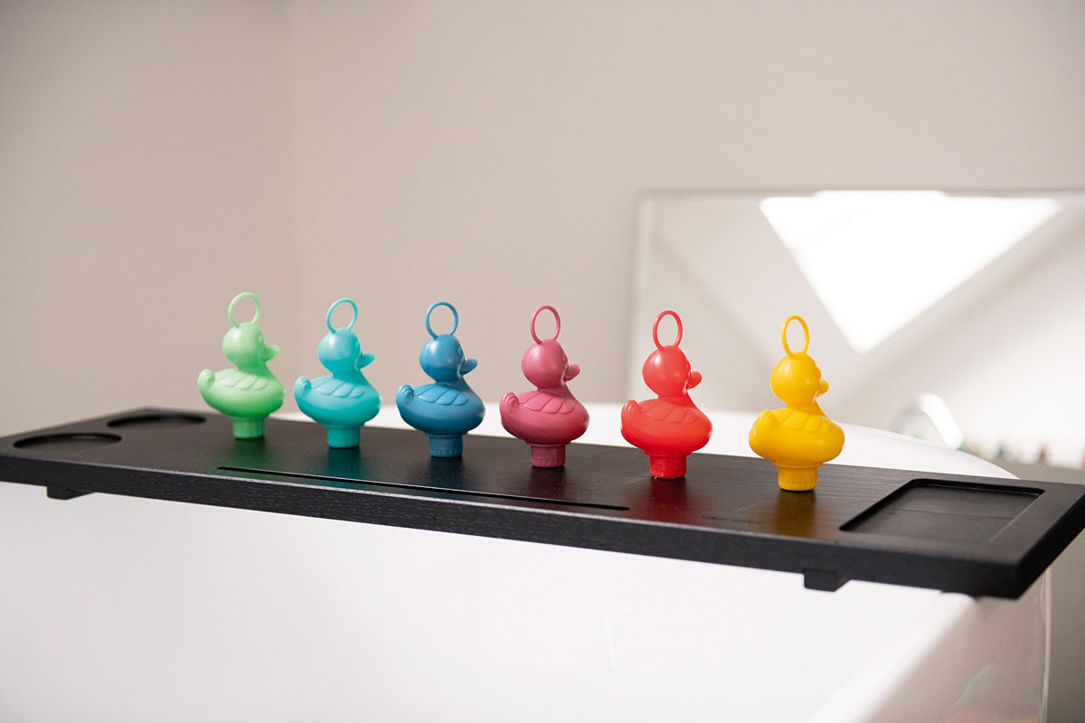 Set Of 6 Fishing Ducks - Rainbow