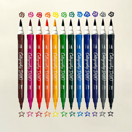Calligraphy Duo Double-Ended Markers - Set of 12