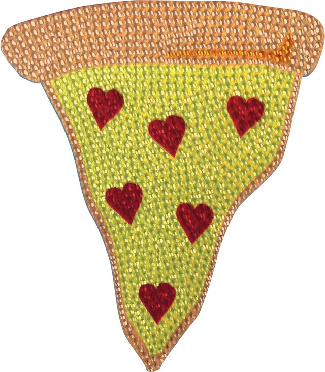 Pizza Slice Large Rhinestone Decal