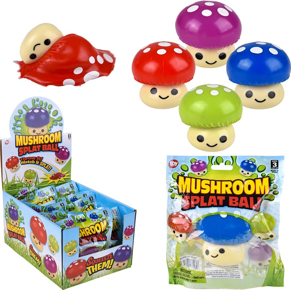 2.5" Splat Mushroom (assorted - sold individually)