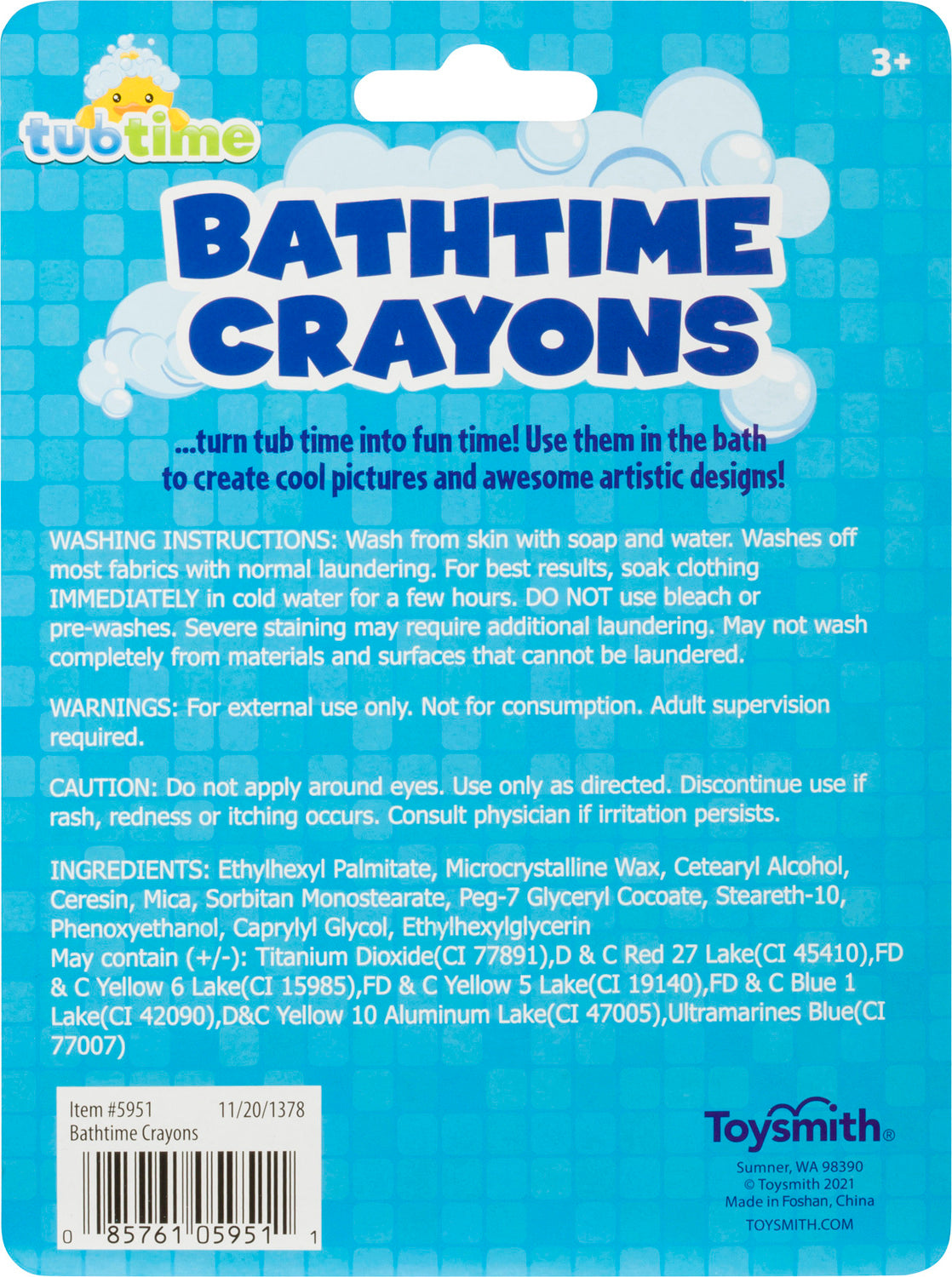 Tub Time Bathtime Crayons