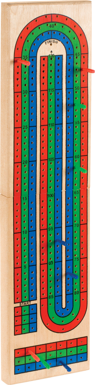 Triple Track Cribbage Board