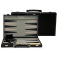 Black Leatherette Backgammon 18"