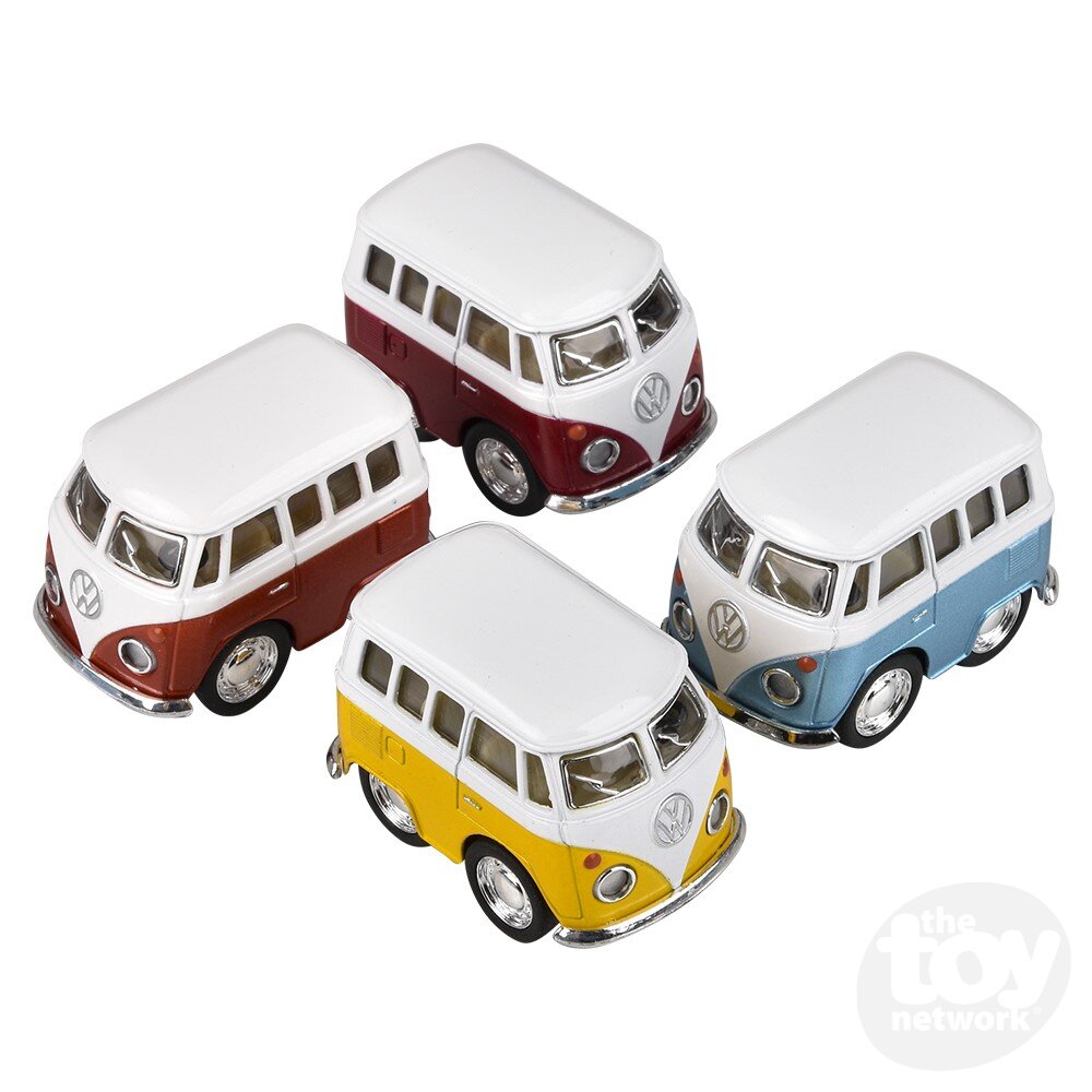 2" Diecast Pull Back VW Mini Bus