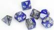 7-Set Cube Gemini Blue and Silver with White