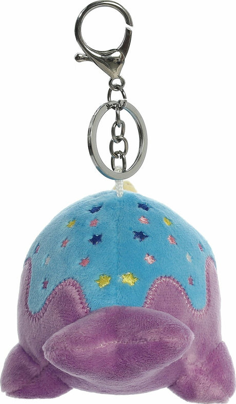 Aurora  Tasty Peach  4" Blue Moon Nomwhal Clip-on