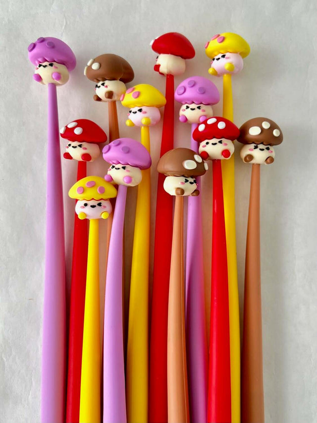 Mushroom Buddy Wiggle Gel Pen 