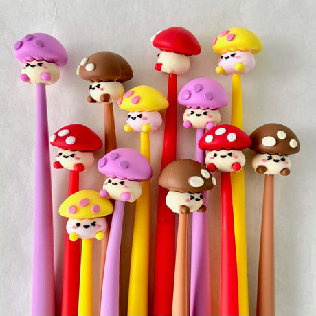 Mushroom Buddy Wiggle Gel Pen 