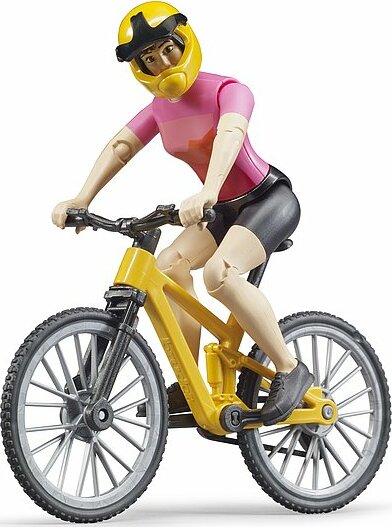 Bworld Mountain Bike With Female Cyclist