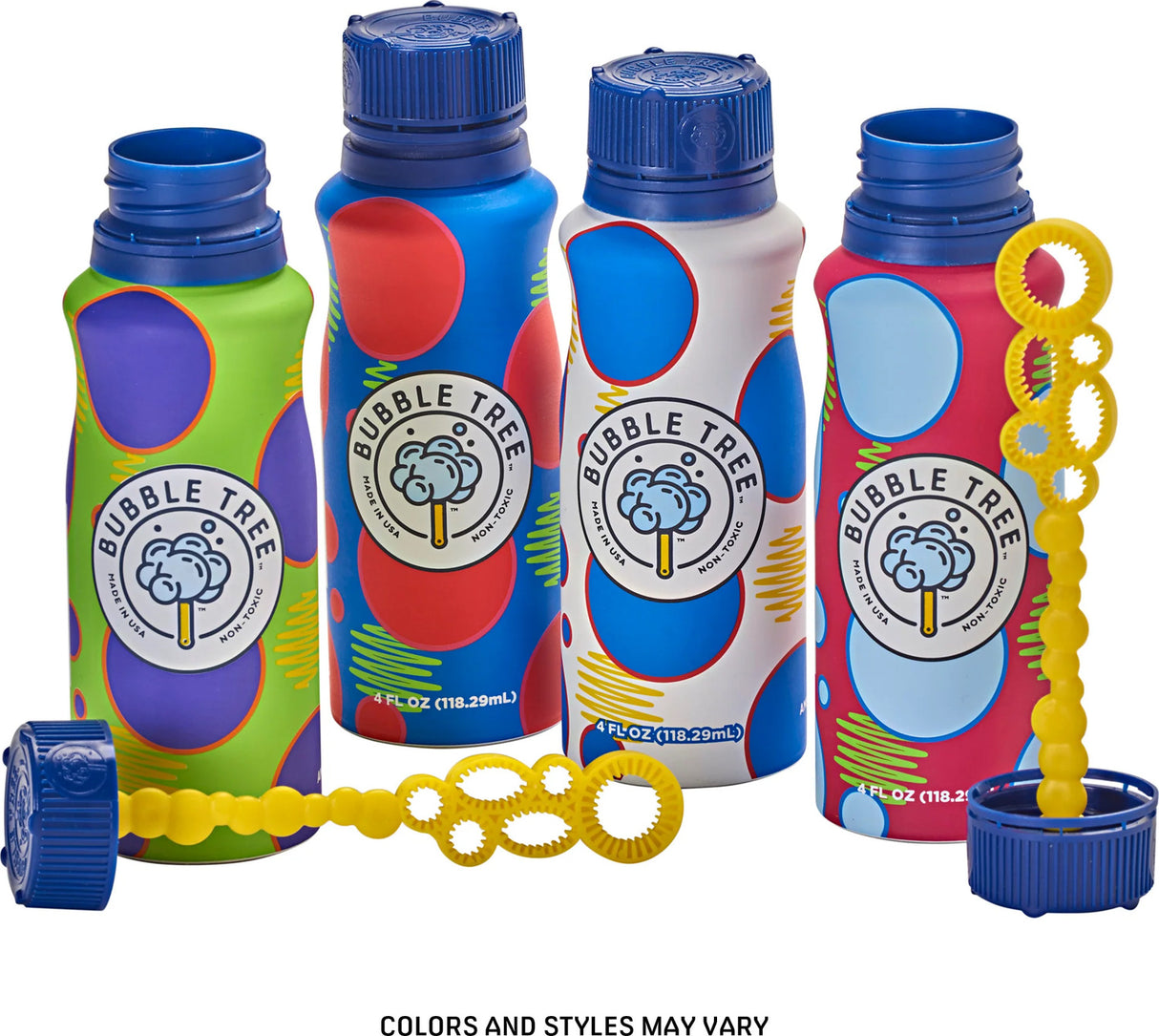 4 Pack Aluminum Refillable Bubble Bottles