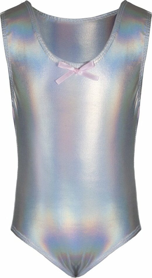 Bodysuit Iridescent Silver (Size 3-5)