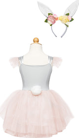 Woodland Bunny Dress & Headpiece (size 3-4)