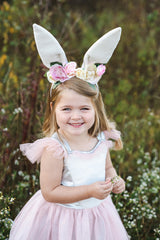 Woodland Bunny Dress & Headpiece (size 3-4)