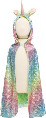 Rainbow Reversible Unicorn Dragon Cape (size 3-4)