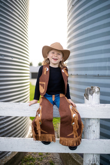 Cowboy Vest and Chaps (Size 5-6)