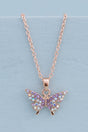 Boutique Butterfly Gem Necklace