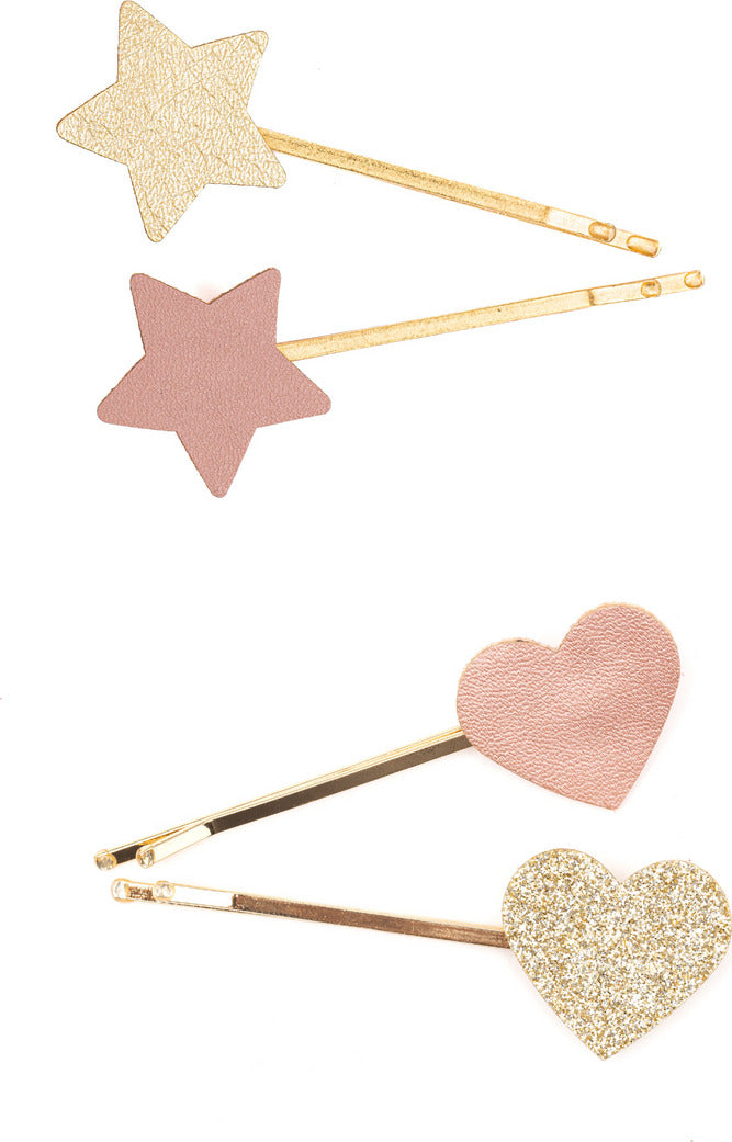 Boutique Matte Star Bobby Hairclips (assorted)