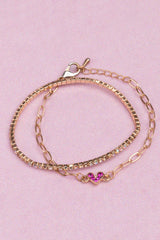 Boutique Chic Linked with Love Bracelet