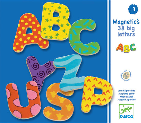 Wooden Magnetics 38 Big Letters