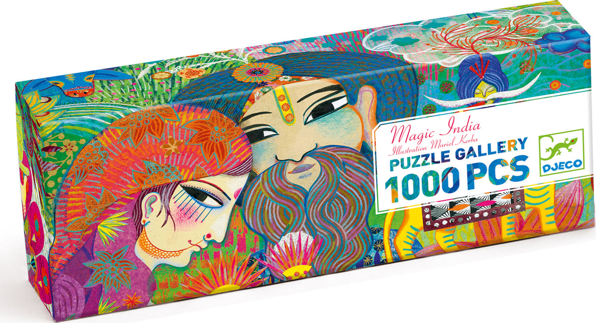 Djeco Magic India 1000Pc Gallery Jigsaw Puzzle + Poster