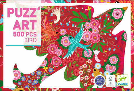 Bird 500pc Puzz'Art Shaped Jigsaw Puzzle