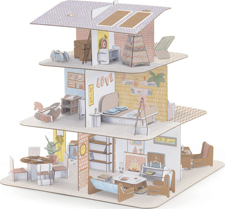 DIY Color Assemble Play Craft Kit: Doll House