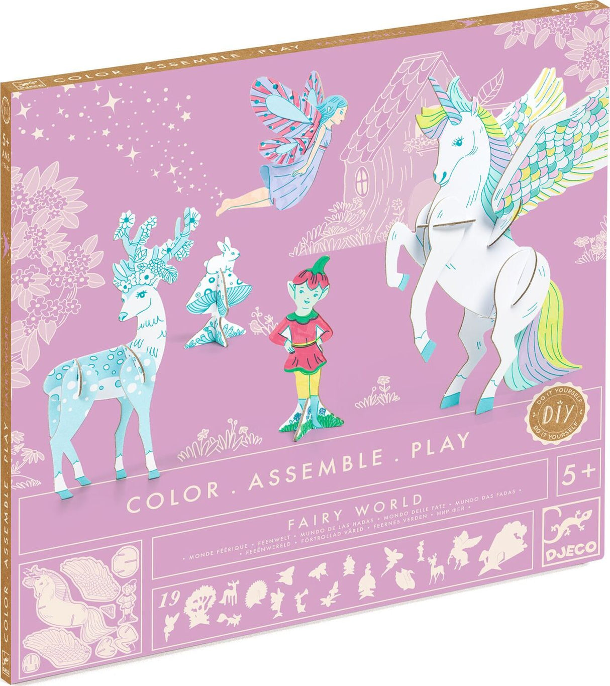 DJECO Fairy World Color. Assemble. Play. DIY Craft Kit