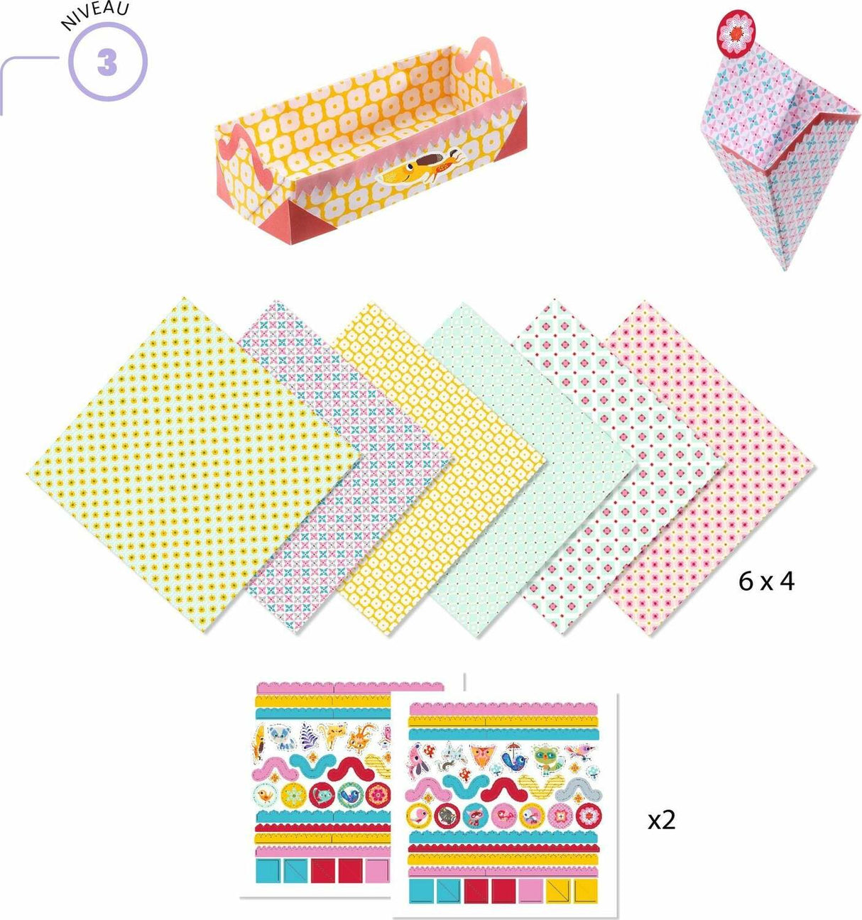 Small Boxes Origami Paper Craft Kit