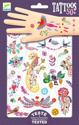 DJECO Bright Birds Temporary Tattoos