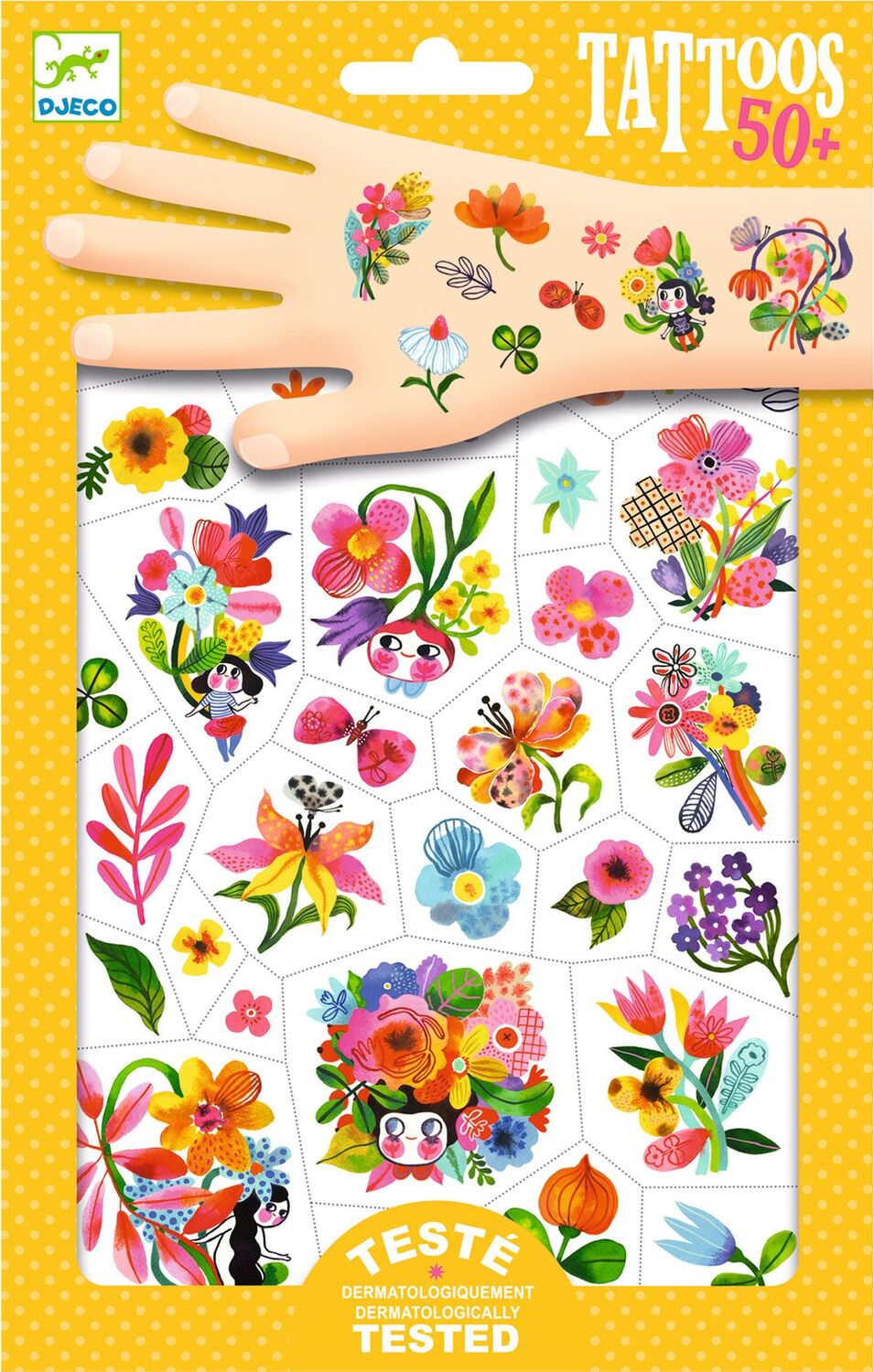 DJECO Aqua Flor Temporary Tattoos