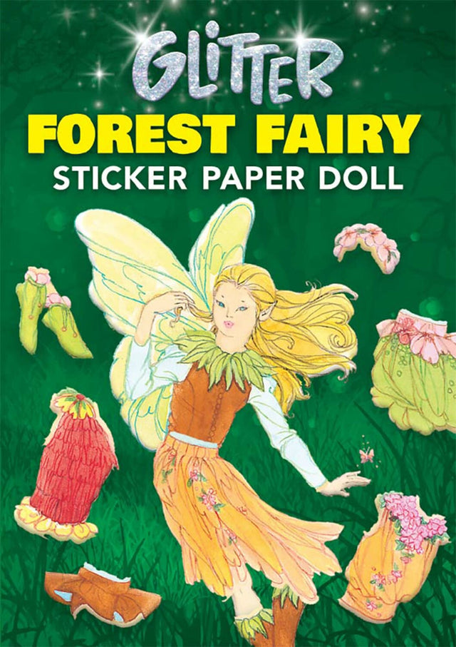 Glitter Forest Fairy Sticker Paper Doll