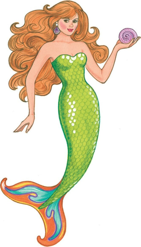 Glitter Mermaid Sticker Paper Doll