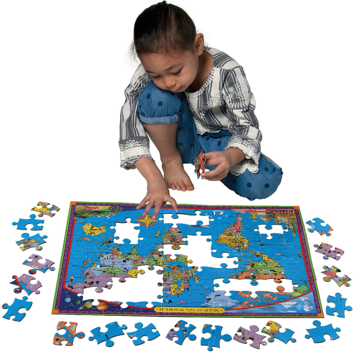 World Map 100 Piece Puzzle