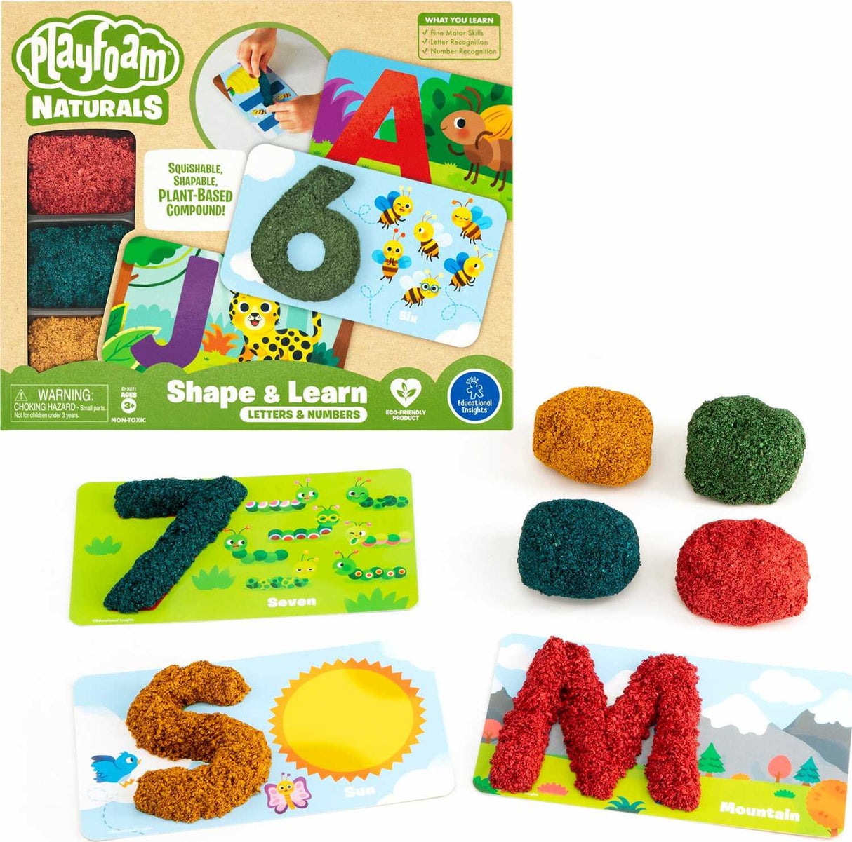 Playfoam Naturals Shape and Learn Letters and Numbers