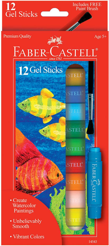 12 ct Gel Sticks with free brush