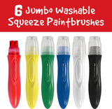 Little Creatives 6 Jumbo Washable Squeeze Paintbrushes