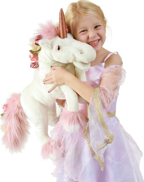 Unicorn, Music Box Hand Puppet