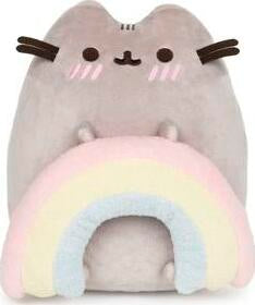 Pusheen With Rainbow Plush, 9.5 In