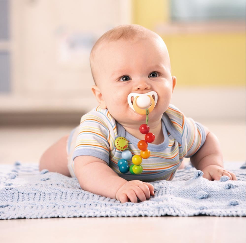 Pacifier Chain Rainbow Pearls