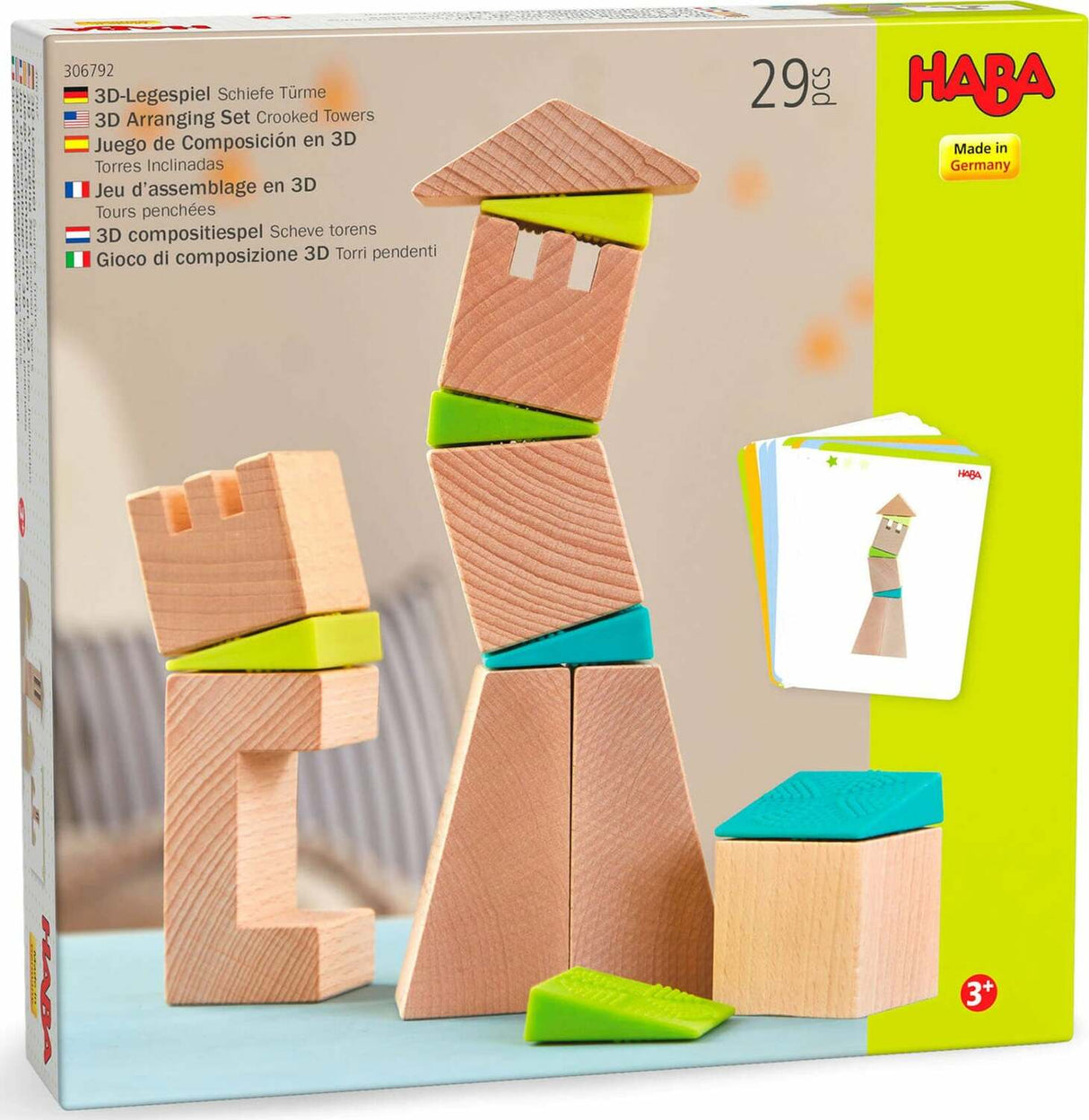 Crooked Towers Wooden Blocks