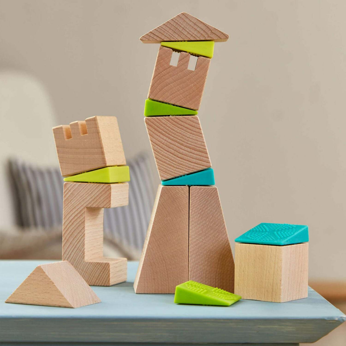 Crooked Towers Wooden Blocks