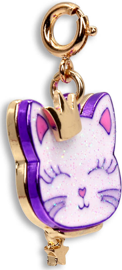 Gold Princess Kitty Charm