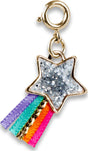 Gold Glitter Shooting Star Charm