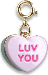 Gold Candy Heart Charm