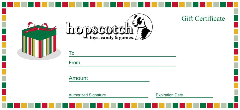 Hopscotch Toys Gift Certificate (in-store)