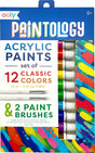 Paintology Acrylic Paint Set - Classic Colors - Set of 12