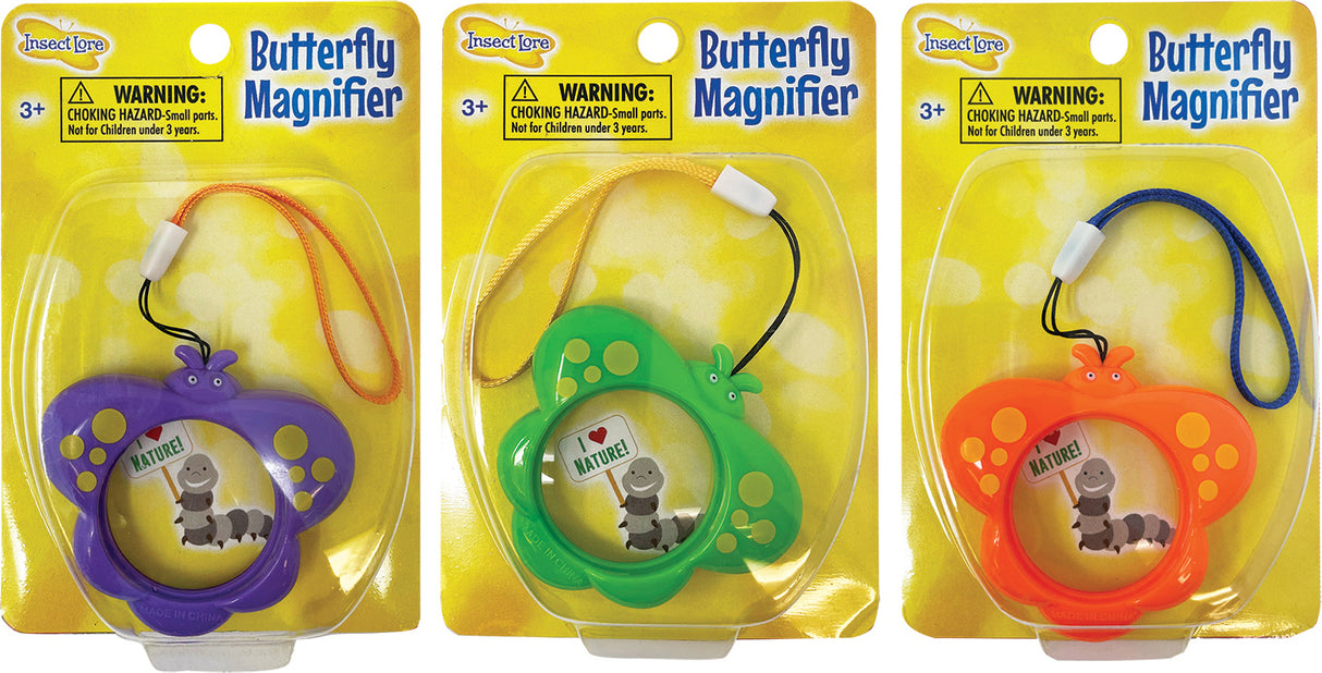 Butterfly Mini Magnifiers- 3 different  colors