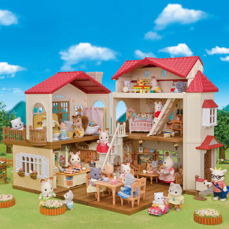 Calico Critters Red Roof Country Home -Secret Attic Playroom