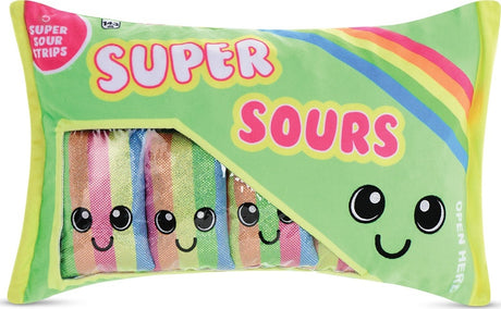 Super Sours Packaging Strawberry Scented Fleece Plush